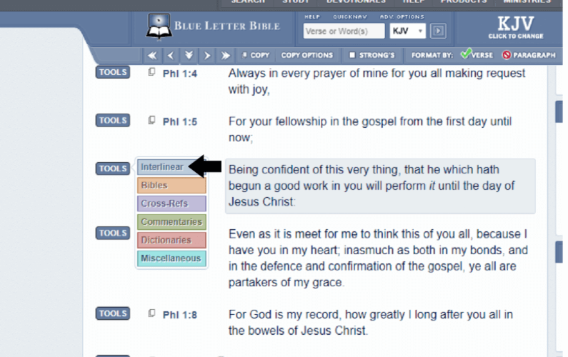 Blueletter Bible Verse Search