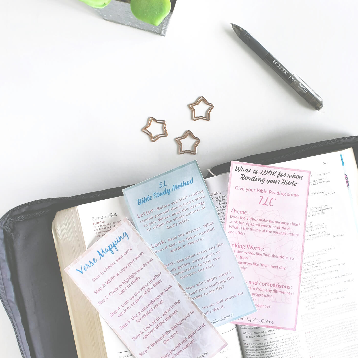 Bible Study Bookmarks