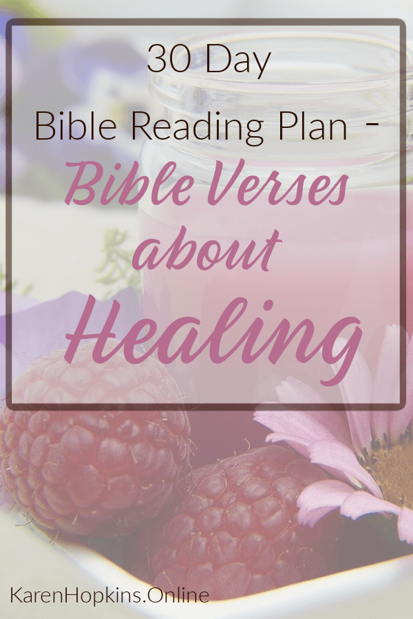 Bible Verses about Healing Bible Reading Plan